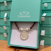 VIRGEN BISEL - collar medalla plata 25mm